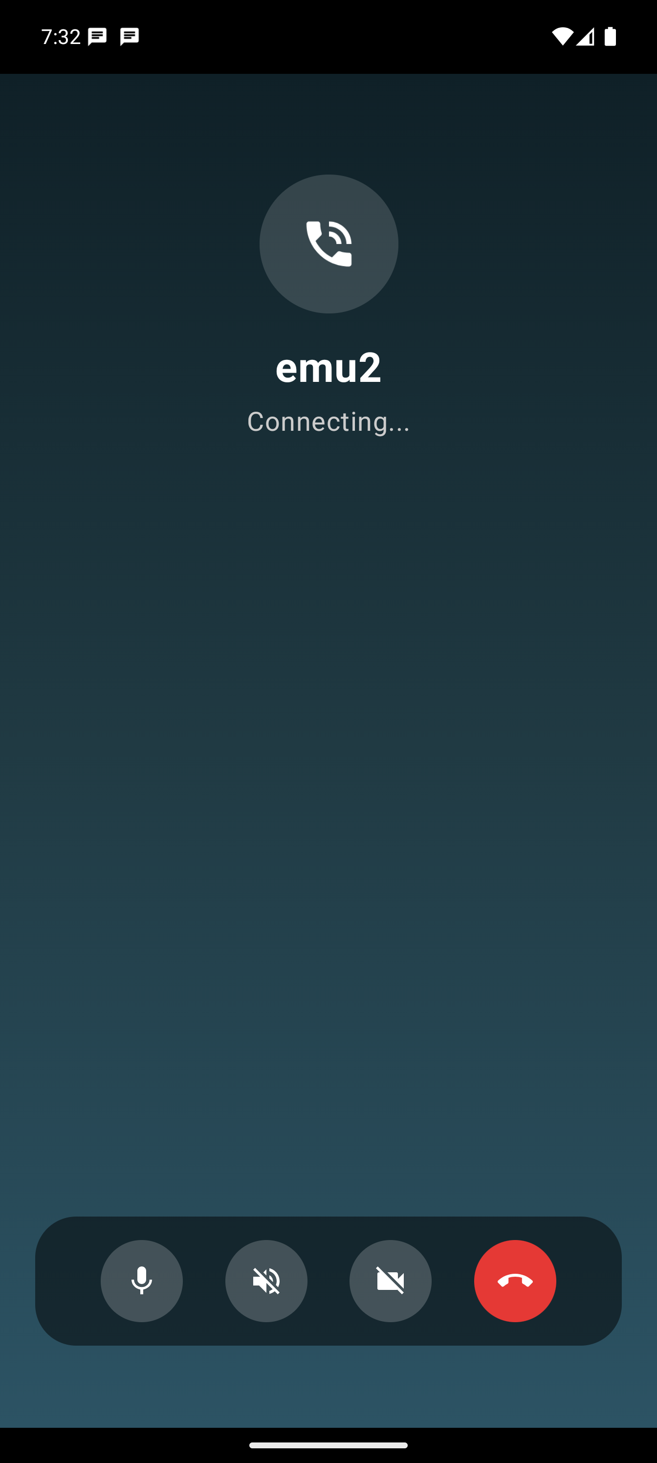 BOOTH messenger 通話画面